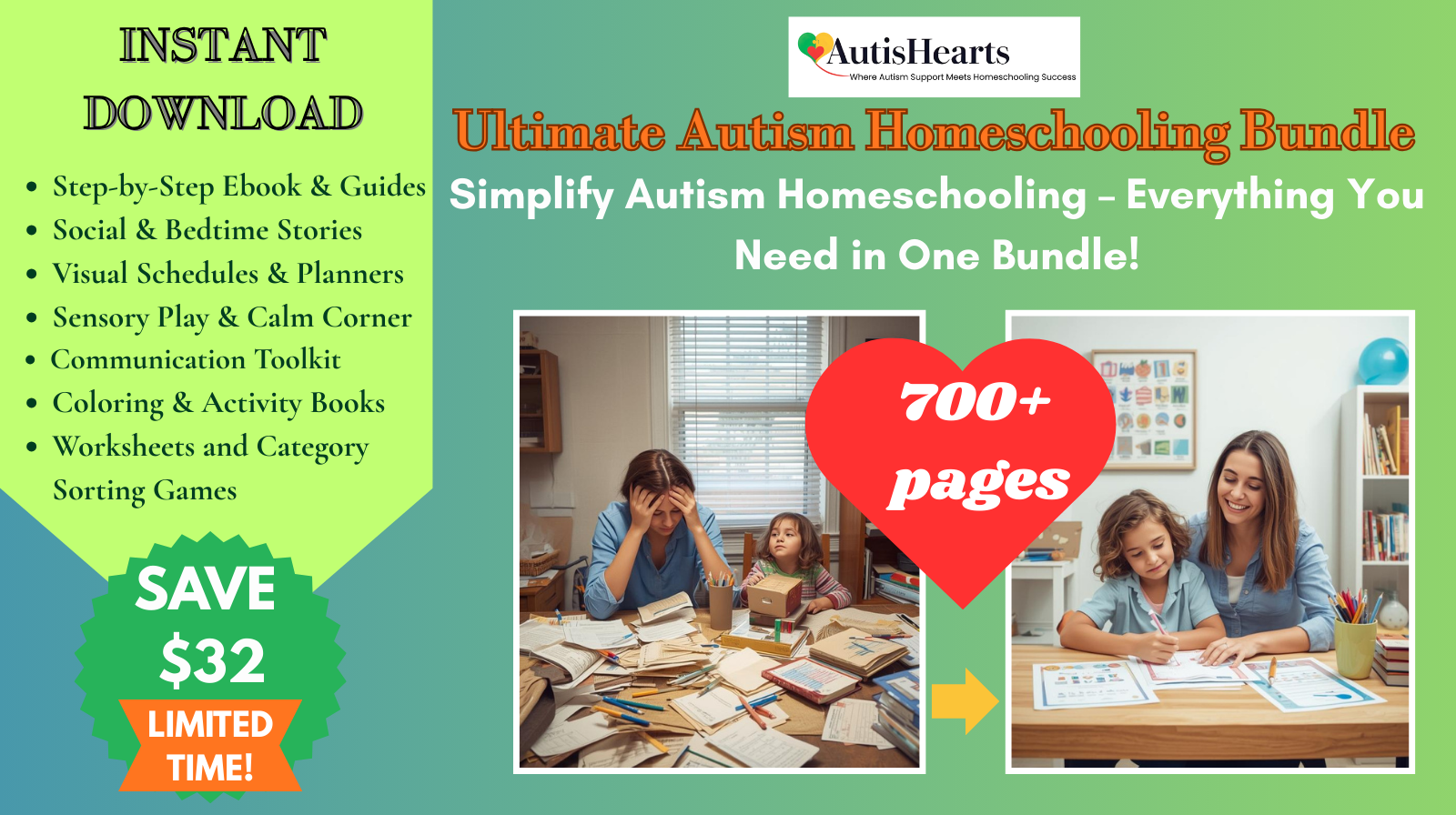 Autism Printable Bundle for Parents – Activities, Tools, and Resources
